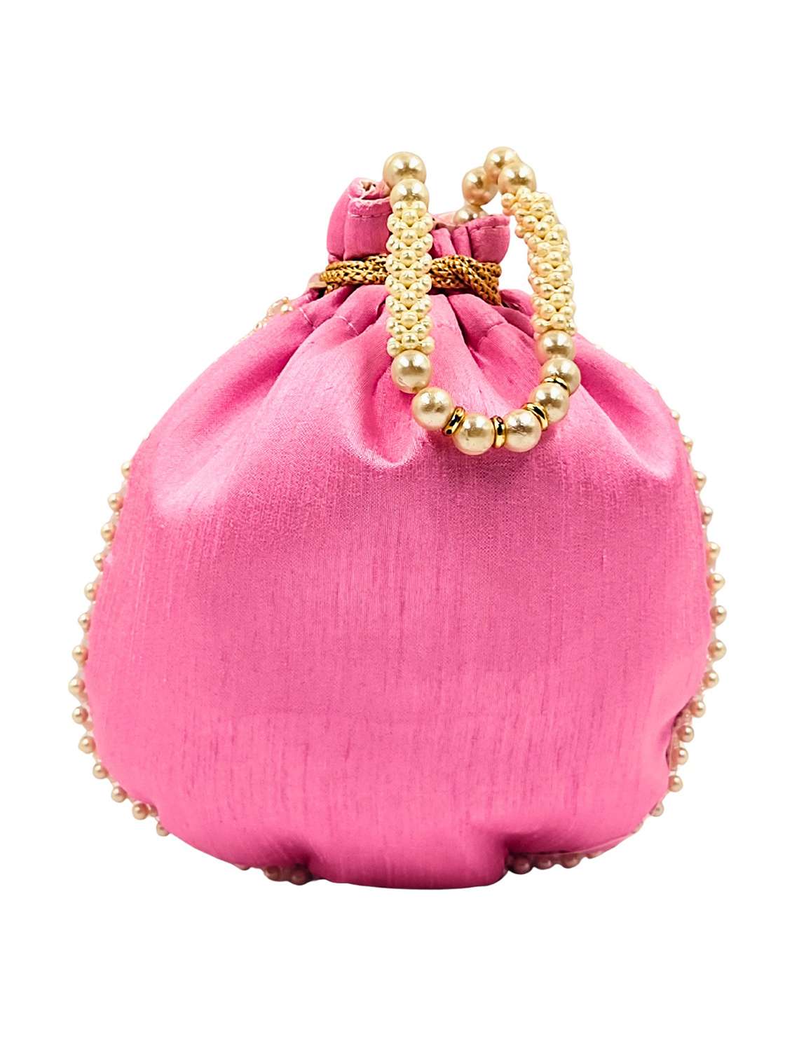 women embroidered potli bag with drawstring - 22079556 - Standard Image - 3