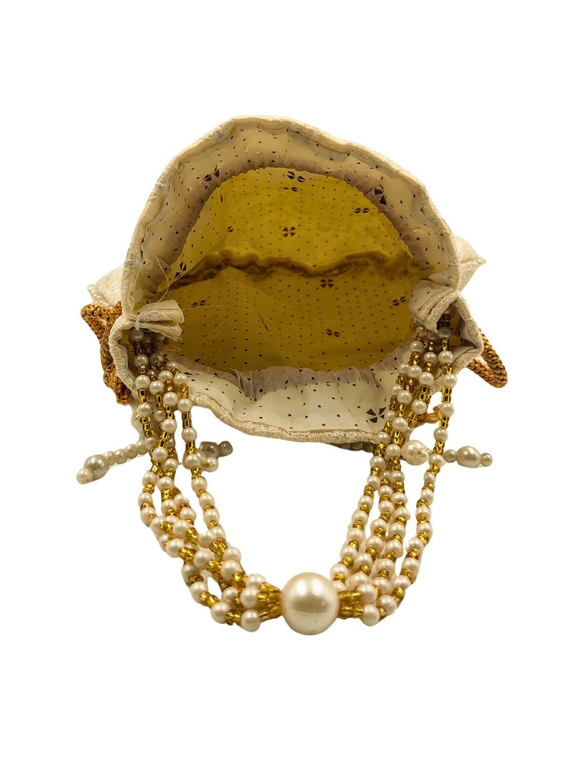 women embroidered potli bag with drawstring - 22079560 -  Standard Image - 5