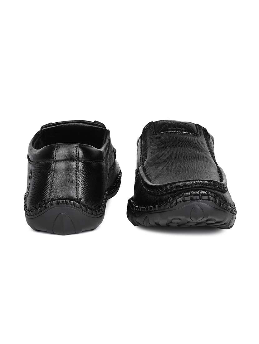 men black slip on formal shoes - 22079563 -  Standard Image - 3