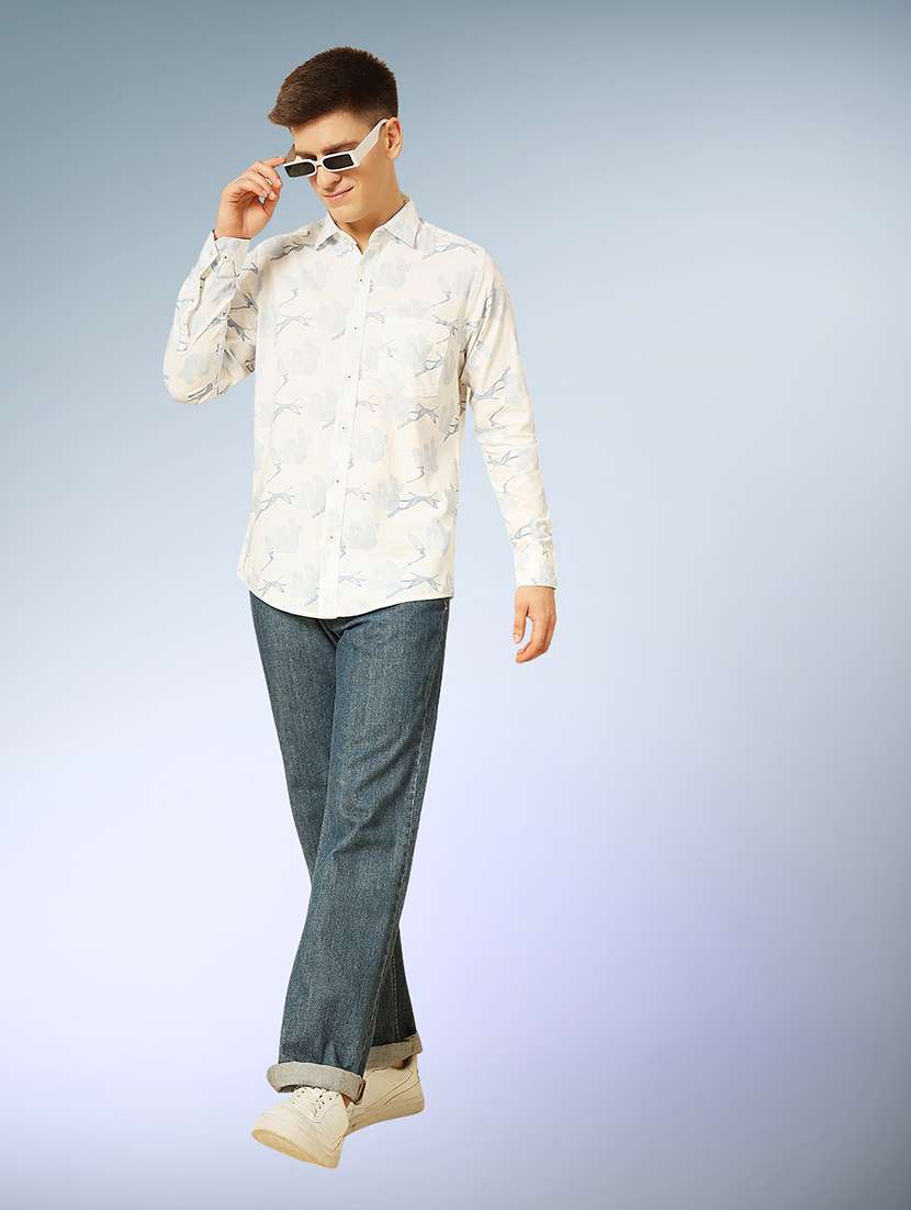 blue cotton casual shirt - 22079654 -  Standard Image - 3