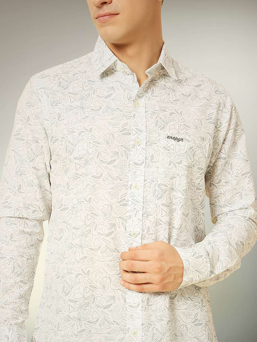 grey cotton casual shirt - 22079656 -  Standard Image - 3