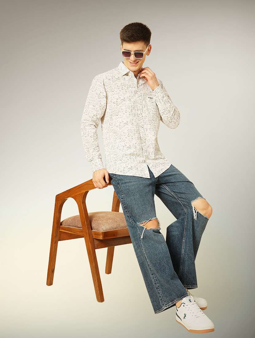 brown cotton casual shirt - 22079661 -  Standard Image - 3