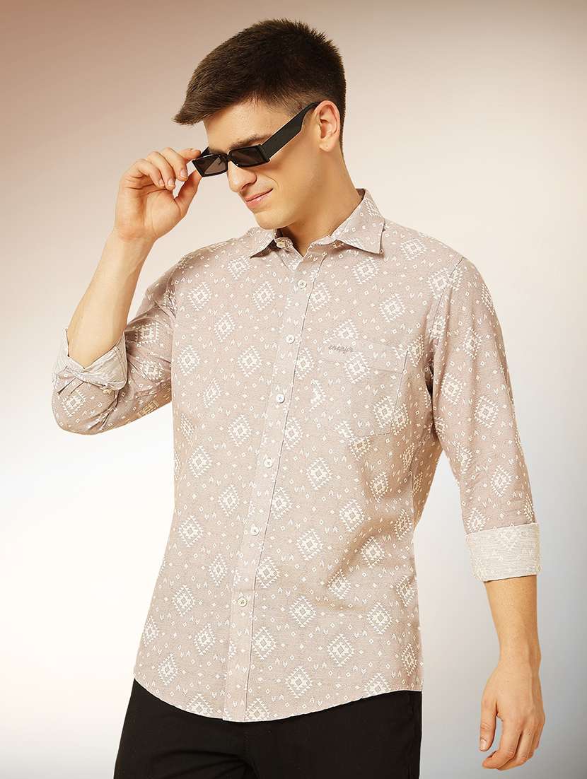 maroon cotton casual shirt