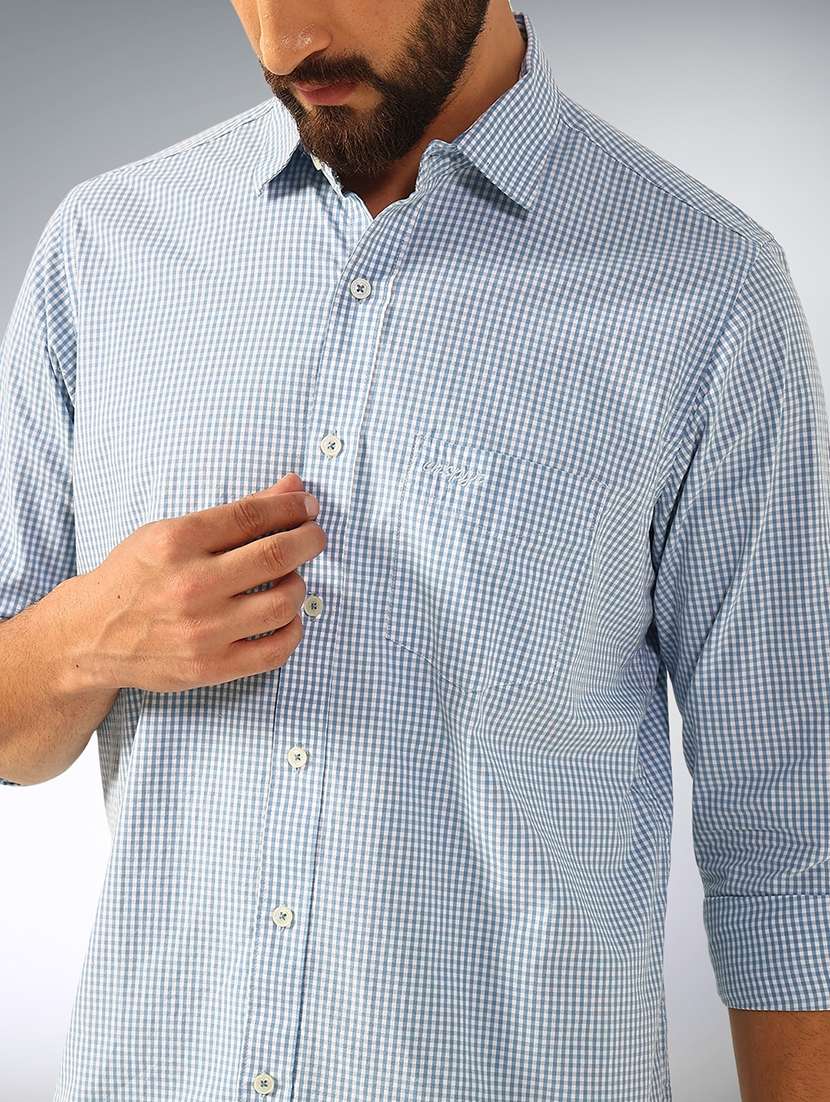 men checkered long sleeve regular fit casual shirt - 22079702 -  Standard Image - 3