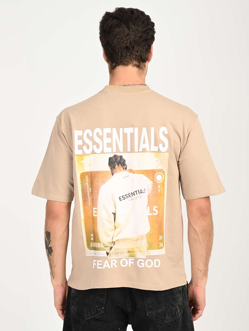 men printed short sleeve loose fit t-shirt - 22079924 -  Zoom Image - 0