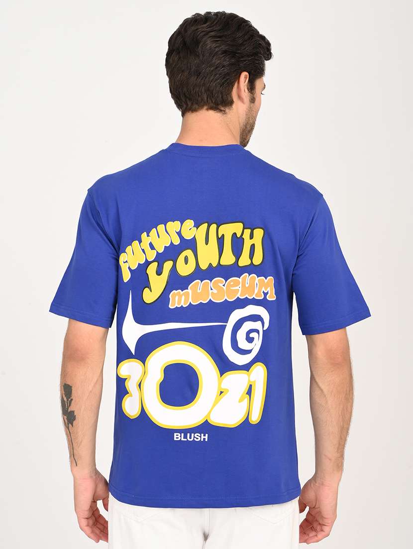 men printed short sleeve loose fit t-shirt - 22079927 -  Zoom Image - 0