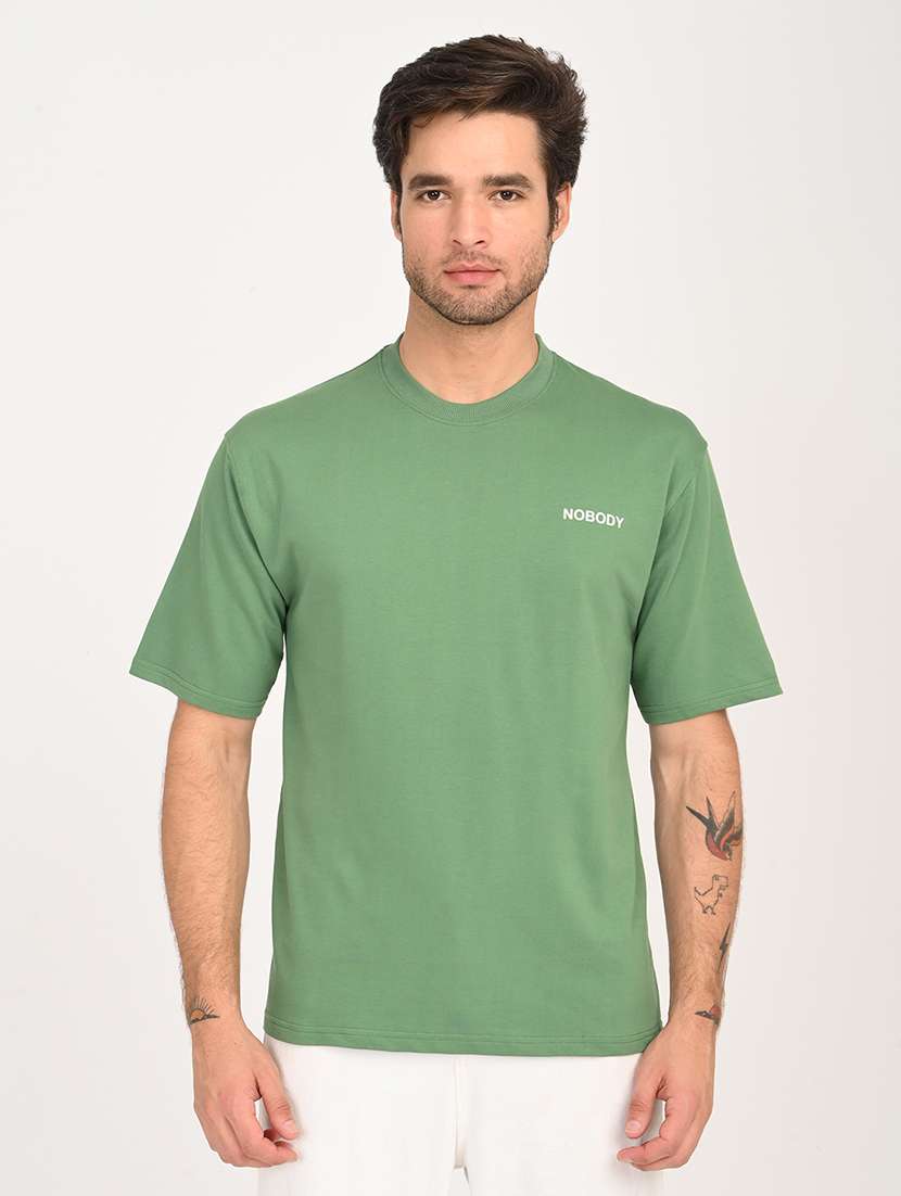 men printed short sleeve loose fit t-shirt