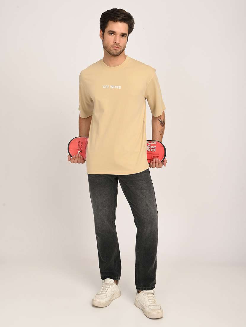 men solid short sleeve loose fit t-shirt - 22079934 -  Standard Image - 3