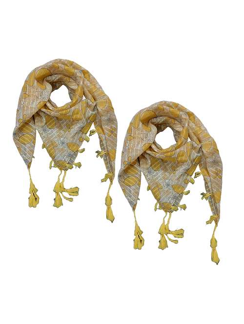 women pack of 2 scarf with tassels - 22079941 -  Standard Image - 0
