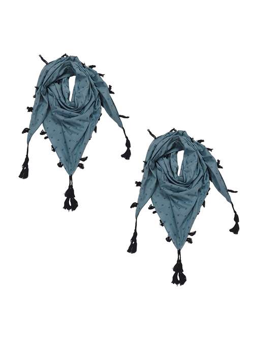 women pack of 2 scarf with tassels - 22079947 -  Standard Image - 0