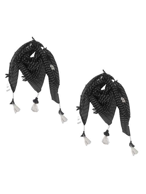women pack of 2 scarf with tassels - 22079957 - Standard Image - 0