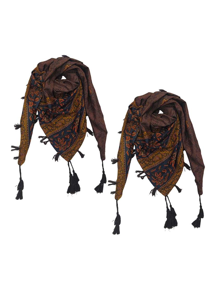 women pack of 2 scarf with tassels - 22079963 - Zoom Image - 0