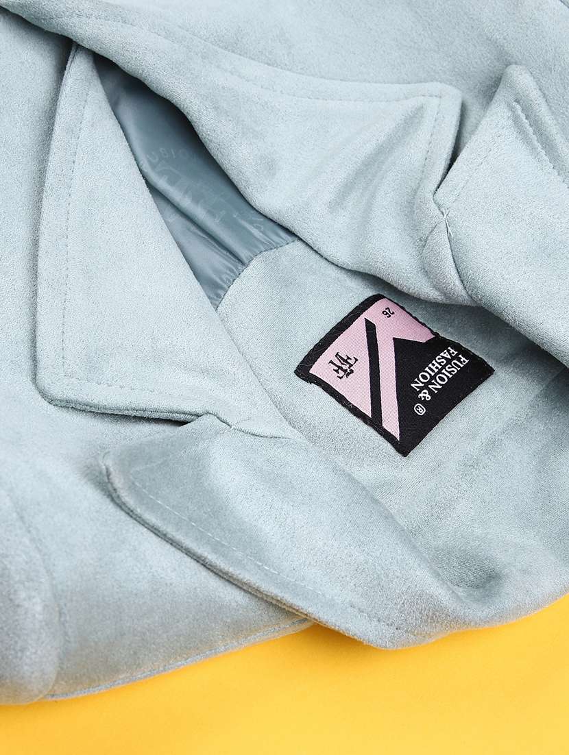 girls solid long sleeve regular blazer - 22080301 -  Standard Image - 3