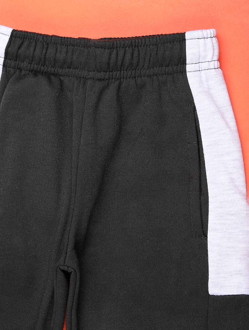 boys color blocked mid rise track pant - 22080303 -  Standard Image - 3