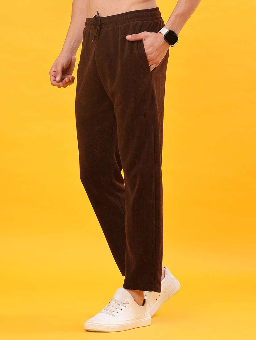 men solid mid rise lounge wear pyjama - 22080355 -  Standard Image - 3