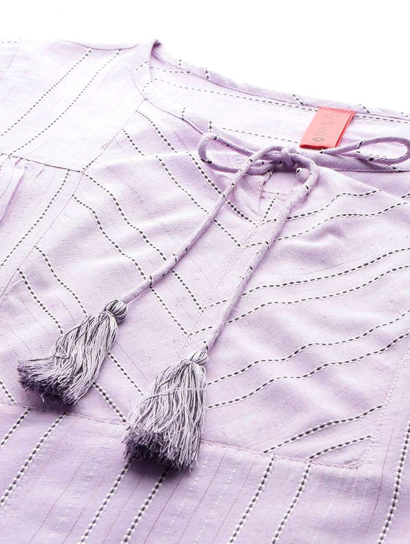 lavender cotton top and trouser set coord - 22080531 -  Standard Image - 5