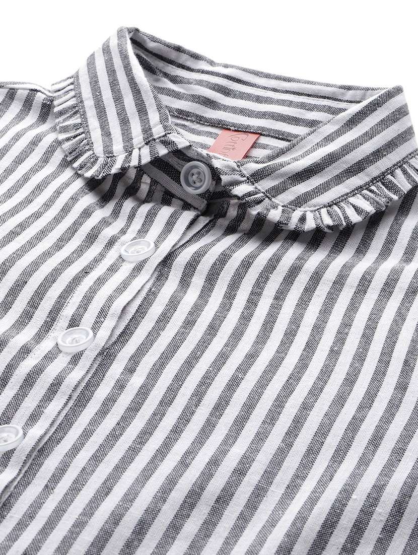 women striped top and trouser co-ord set - 22080541 -  Standard Image - 5