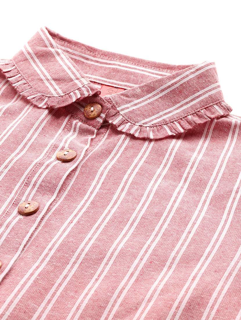 women striped top and trouser co-ord set - 22080542 -  Standard Image - 5