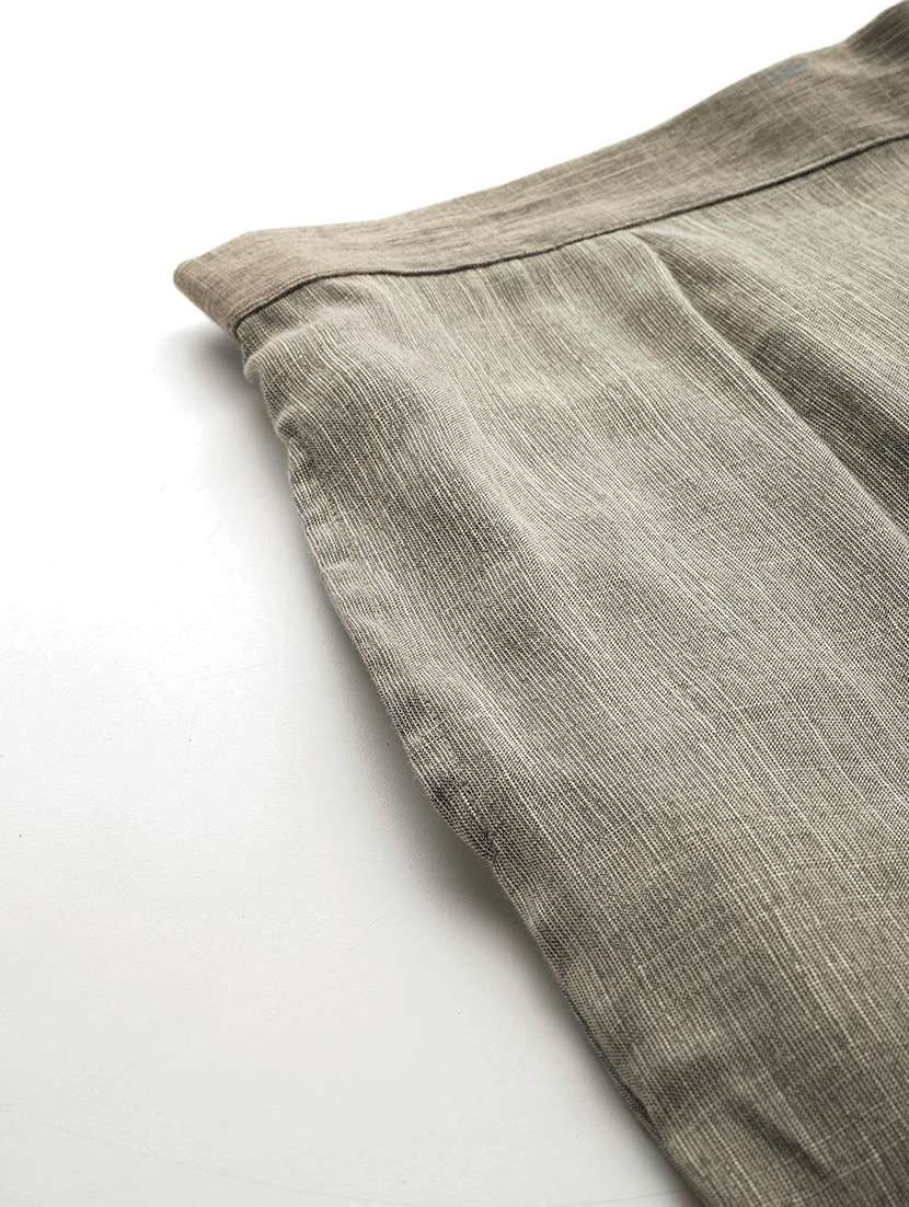 women solid shirt and trouser co-ord set - 22080548 -  Standard Image - 8