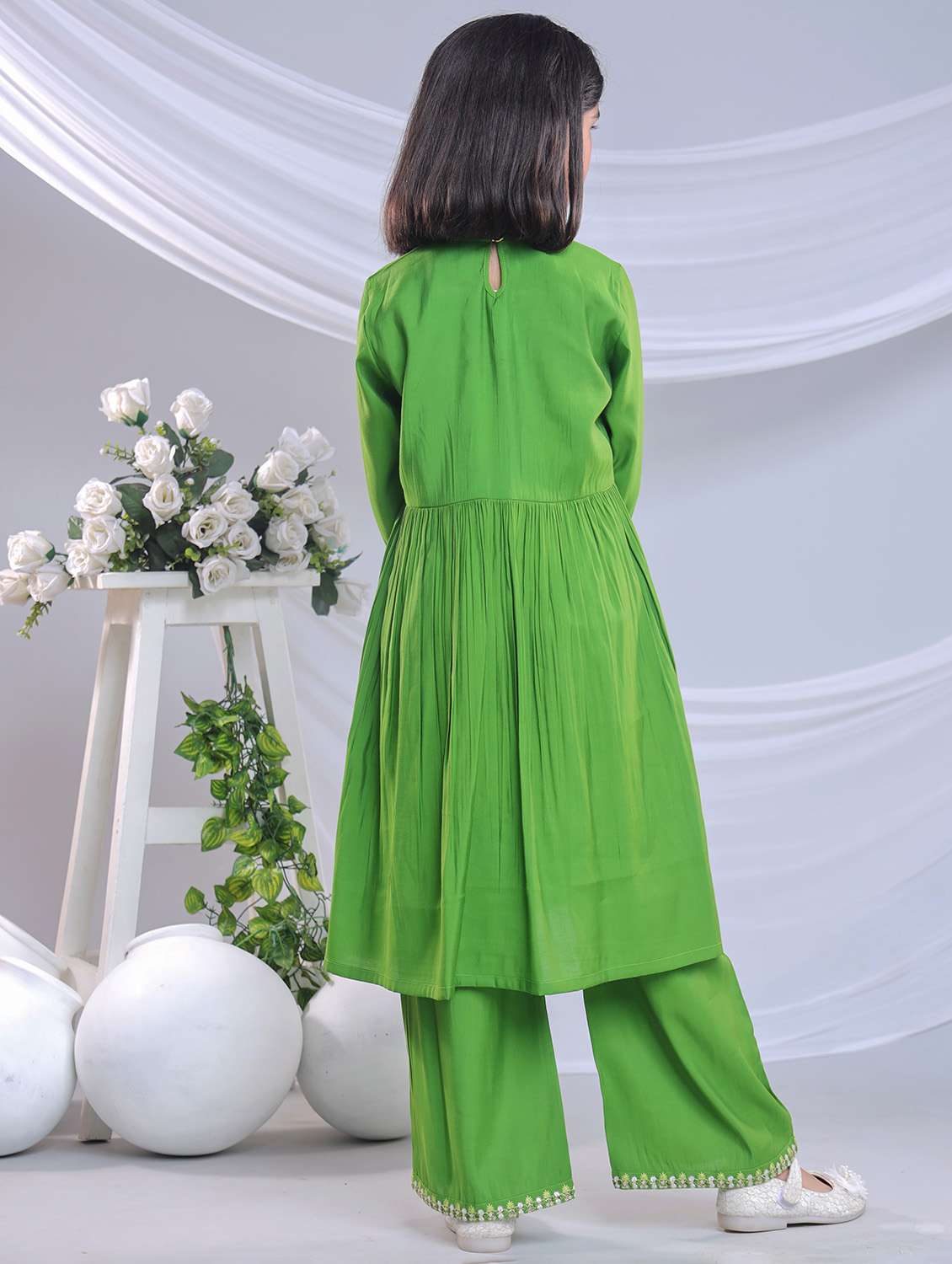 charcoal silk blend suit set - 22080644 -  Standard Image - 3