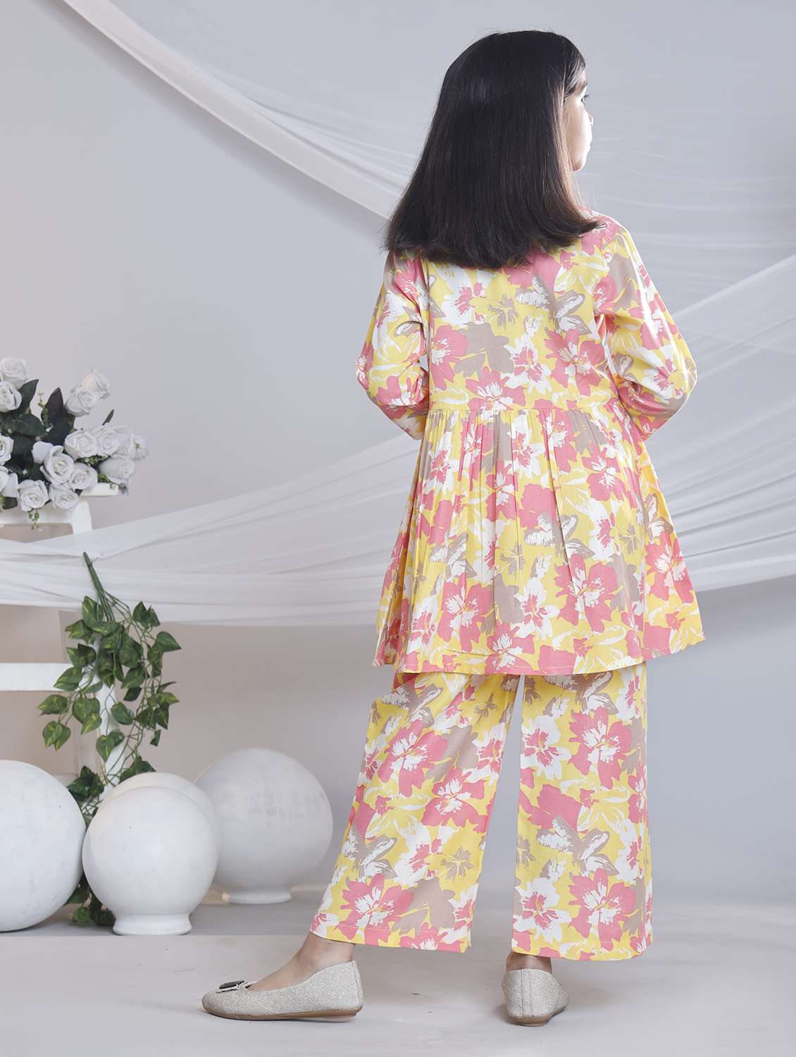 purist blue cotton suit set - 22080666 -  Standard Image - 3