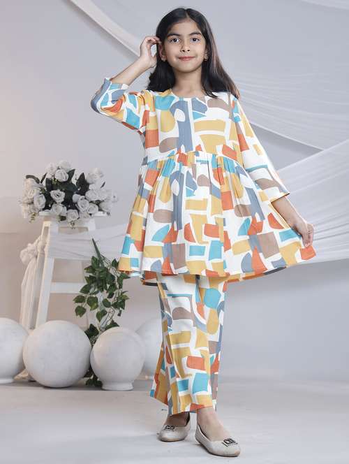 cream cotton suit set - 22080670 - Standard Image - 0