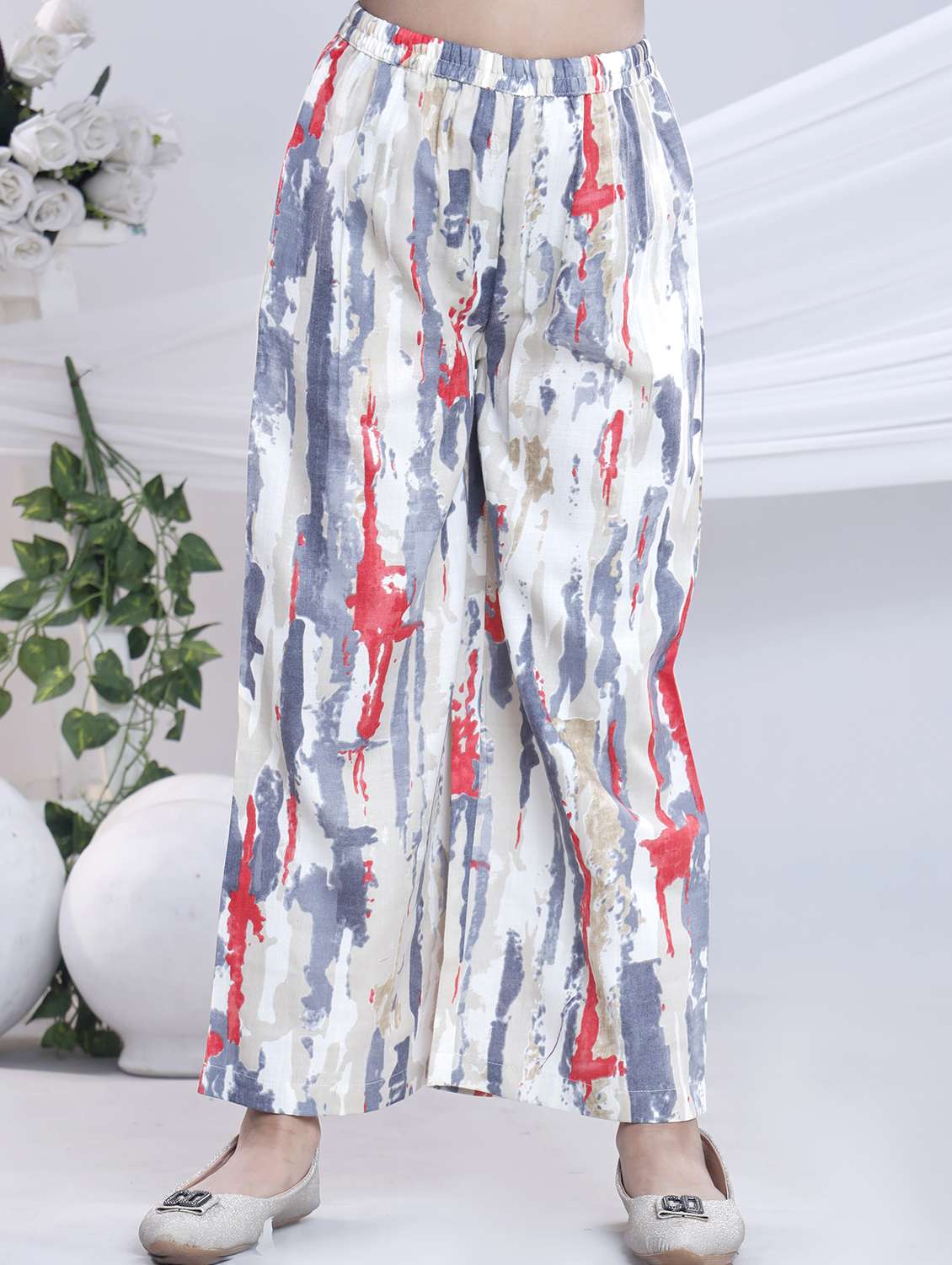 grey cotton suit set - 22080671 - Standard Image - 3