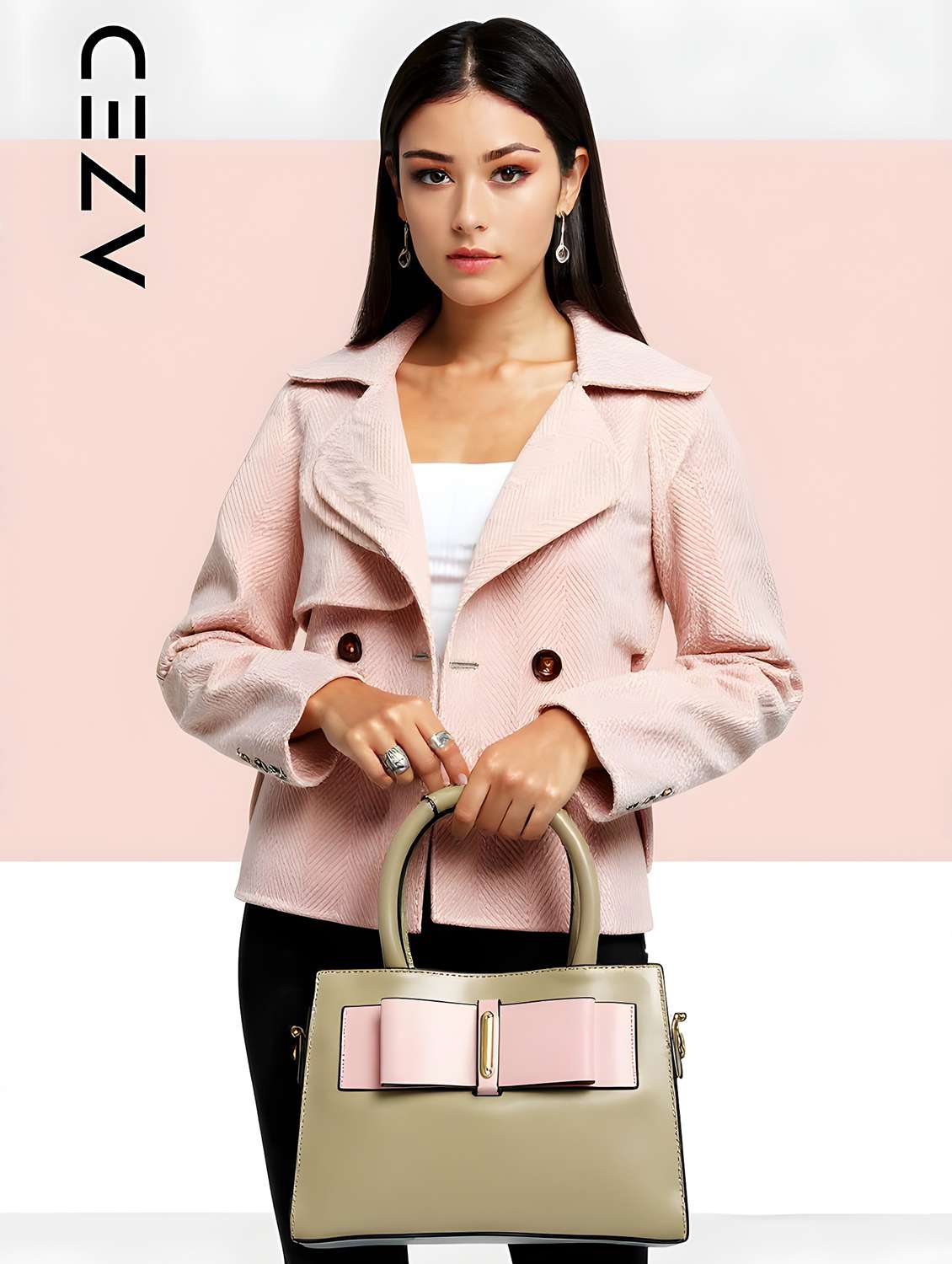 bow detail shoulder handbag - 22080786 - Standard Image - 5
