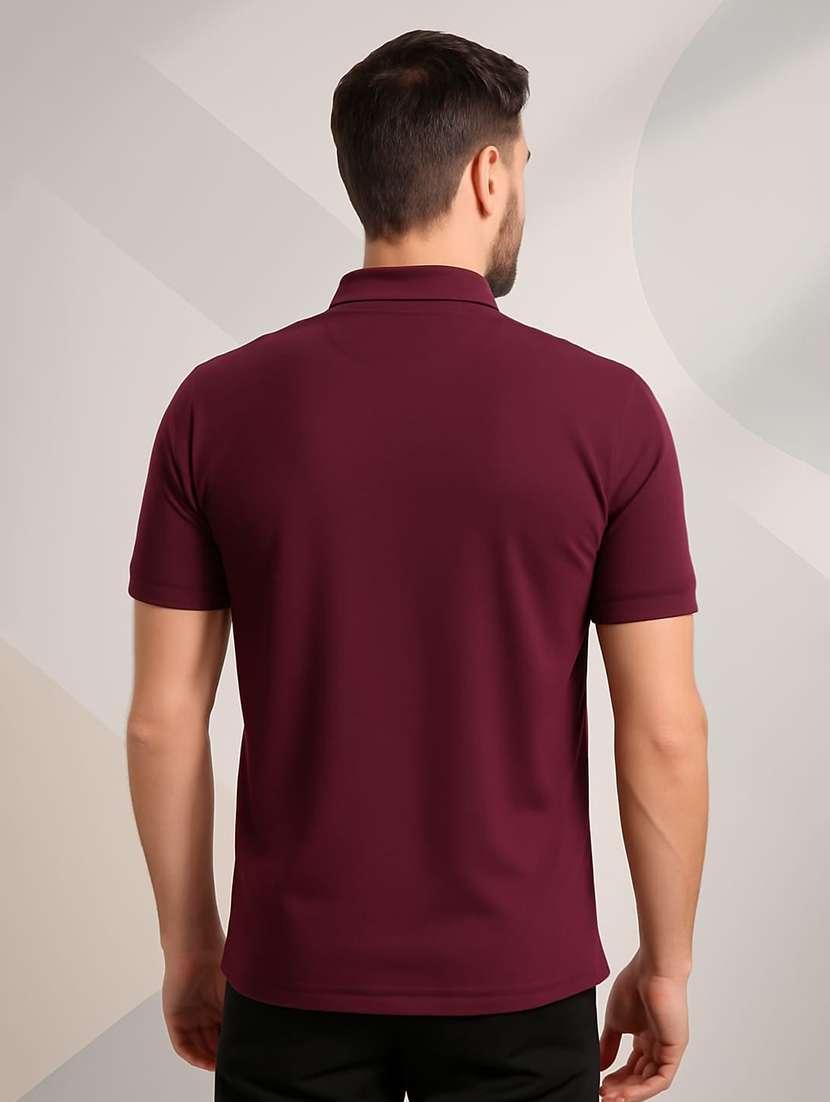 men striped short sleeve regular fit polo t-shirt - 22080915 - Standard Image - 3
