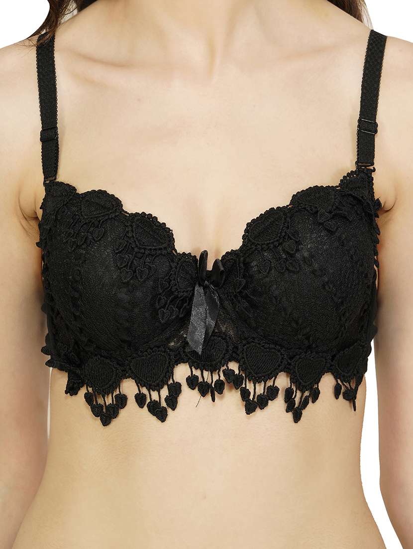 black cotton bras and panty set - 22080945 -  Standard Image - 3