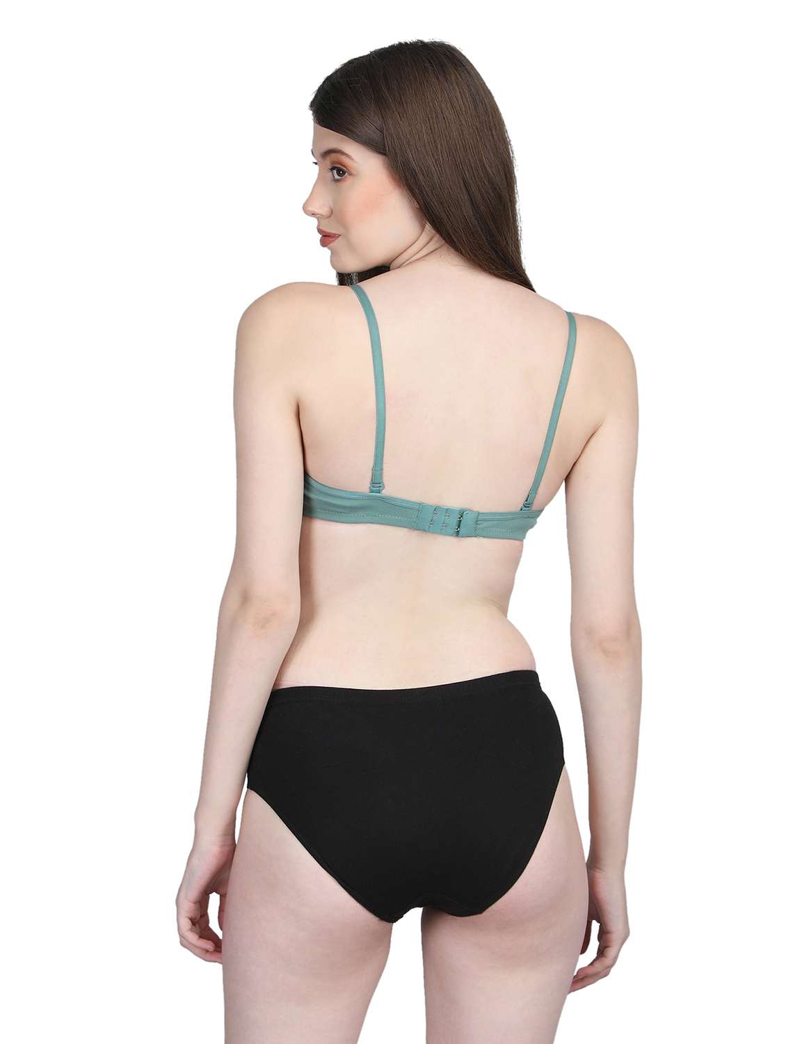 women solid bra and panty set - 22080976 -  Standard Image - 3