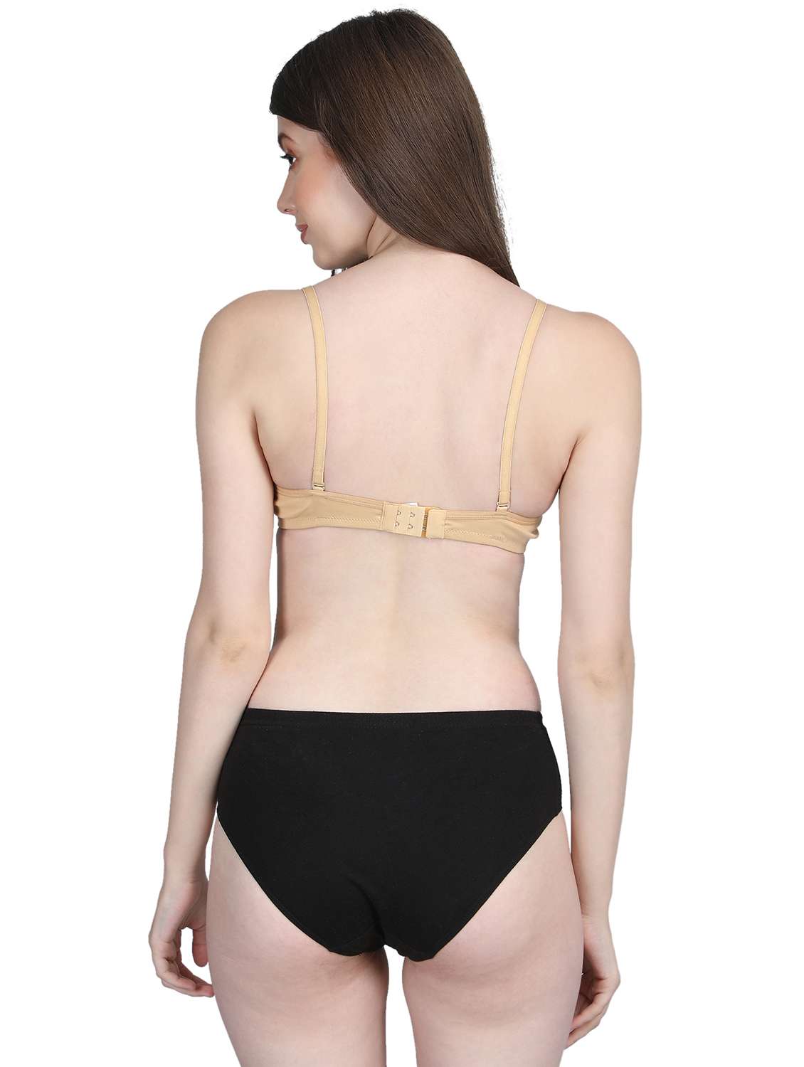 women solid bra and panty set - 22080981 -  Standard Image - 3