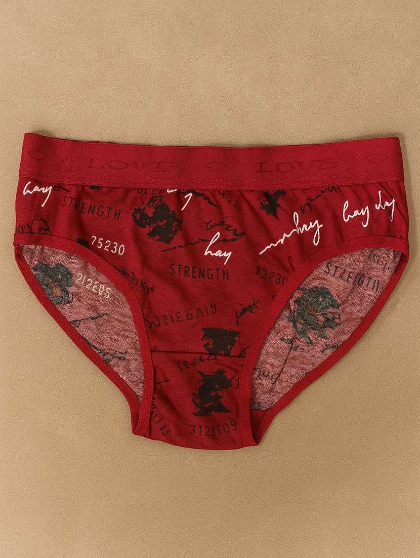 women pack of 3 printed mid rise hipster panty - 22080986 -  Standard Image - 3