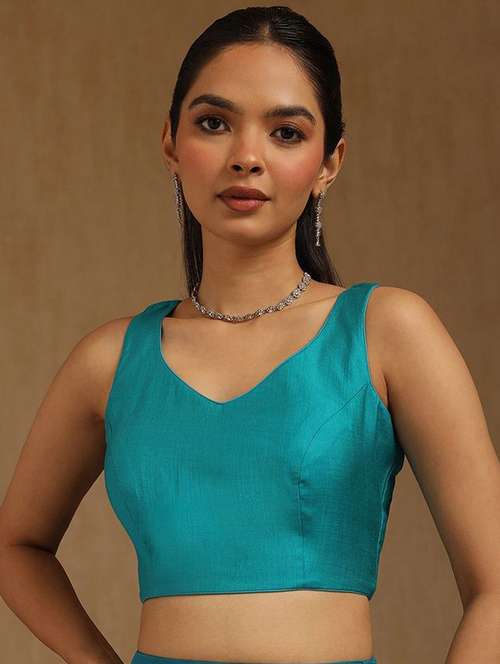 women solid sleeveless stitched blouse - 22081510 -  Standard Image - 0