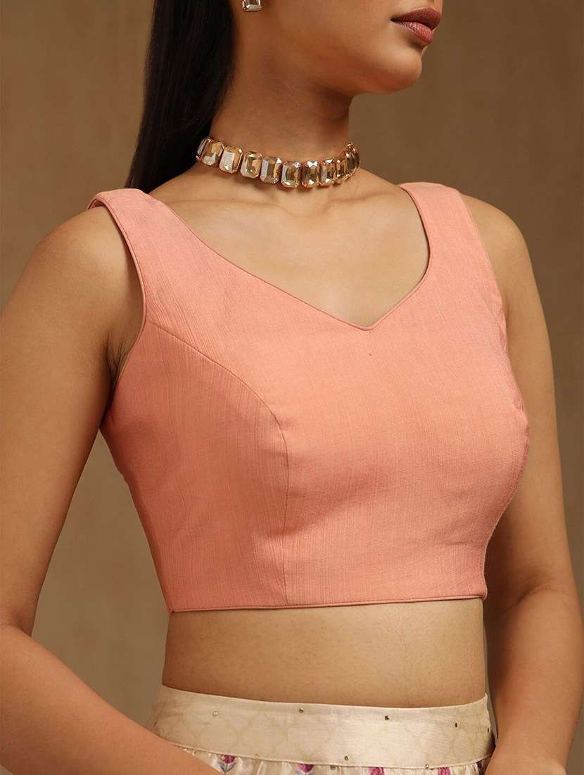 women solid sleeveless stitched blouse - 22081513 -  Standard Image - 3