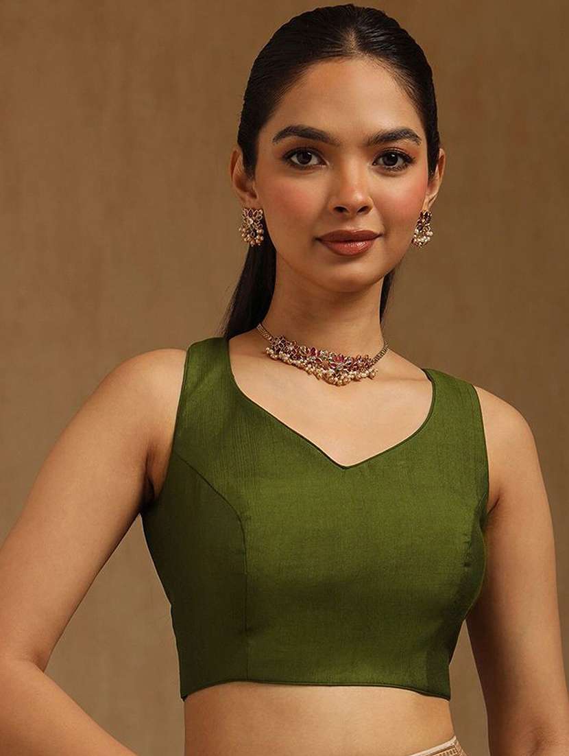 women solid sleeveless stitched blouse - 22081514 -  Zoom Image - 0