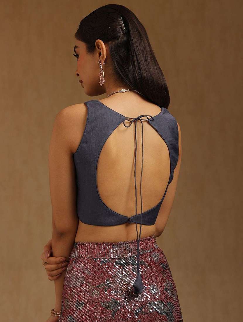 women solid sleeveless stitched blouse - 22081518 - Standard Image - 3