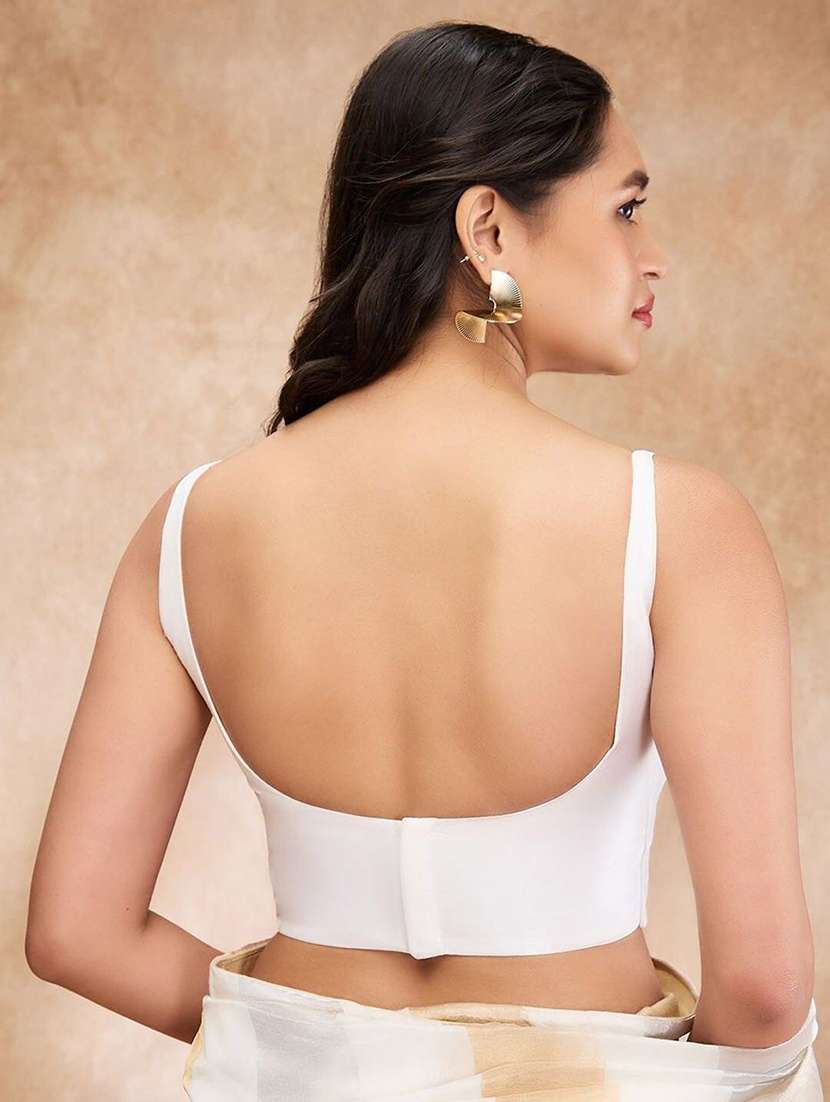 women solid sleeveless stitched blouse - 22081528 - Standard Image - 3