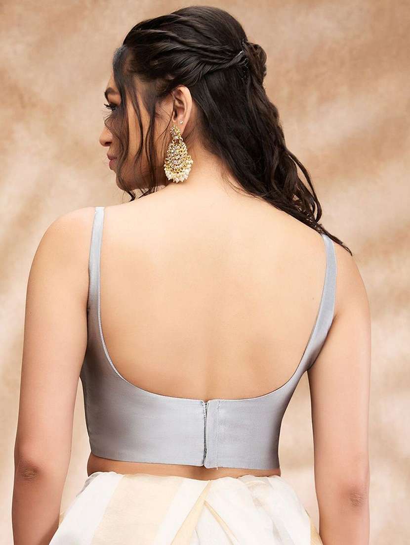 women solid sleeveless stitched blouse - 22081532 - Standard Image - 3