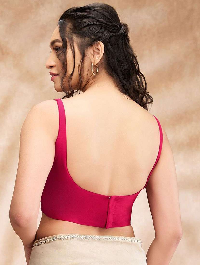 women solid sleeveless stitched blouse - 22081534 - Standard Image - 3