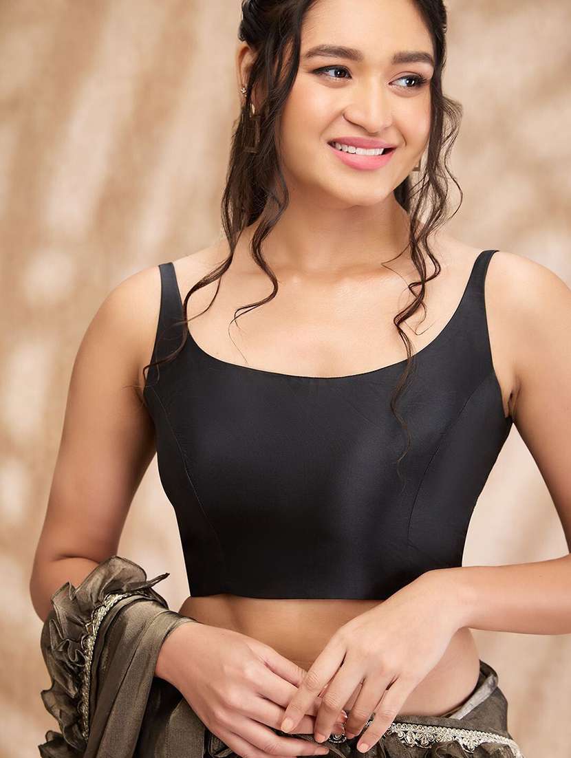women solid sleeveless stitched blouse - 22081540 - Standard Image - 3
