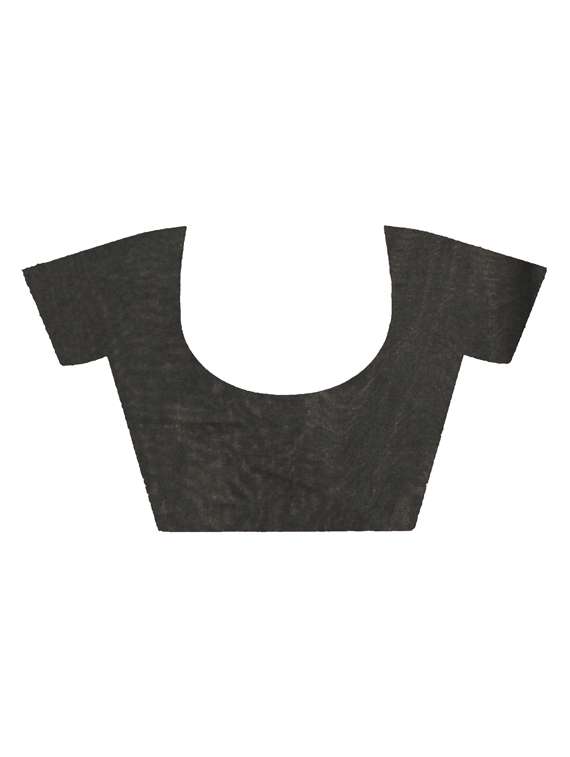 women solid handloom saree with blouse - 22081603 -  Standard Image - 3