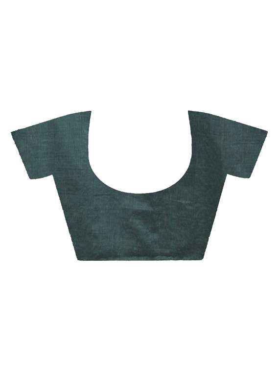 women solid handloom saree with blouse - 22081604 -  Standard Image - 3