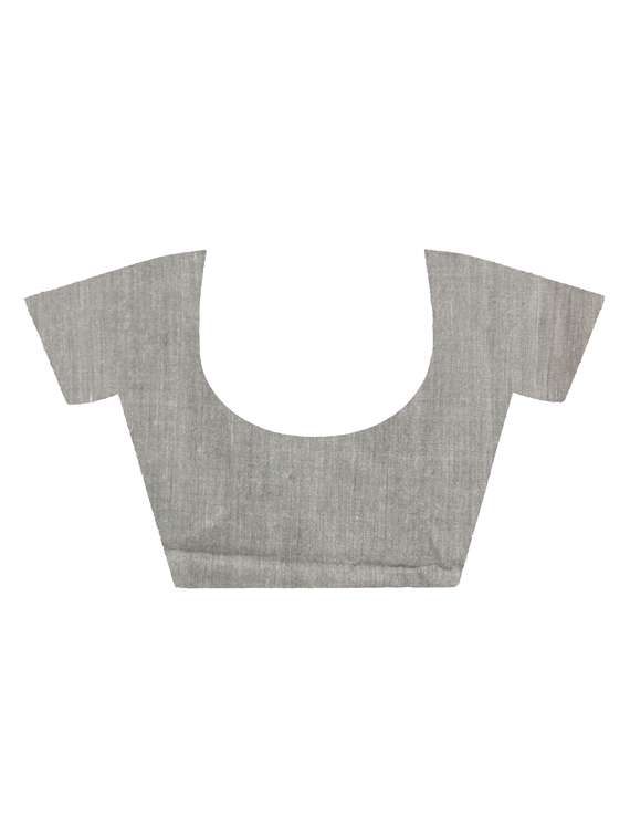 women striped handloom saree with blouse - 22081611 -  Standard Image - 3