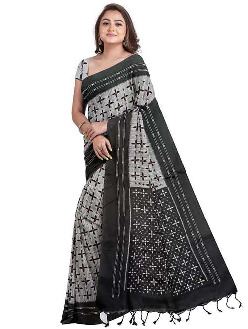 women self design handloom saree with blouse - 22081743 -  Standard Image - 0