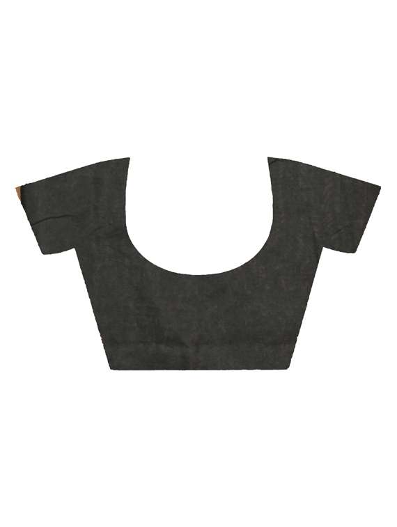 women solid handloom saree with blouse - 22081810 -  Standard Image - 3