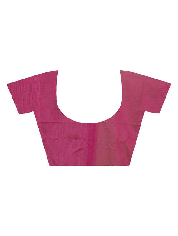 women solid handloom saree with blouse - 22081940 - Standard Image - 3