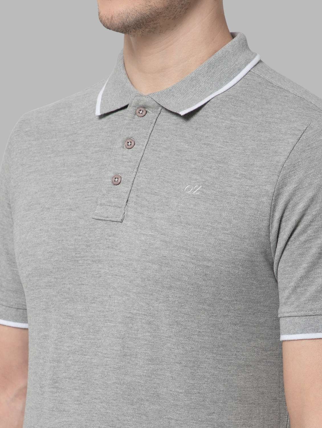 men solid short sleeve slim fit polo t-shirt - 22081979 -  Standard Image - 5