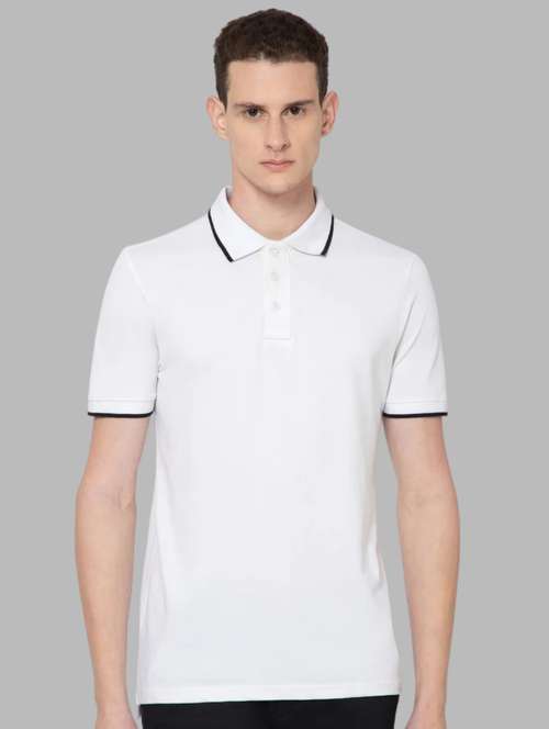 men solid short sleeve slim fit polo t-shirt - 22081982 -  Standard Image - 0