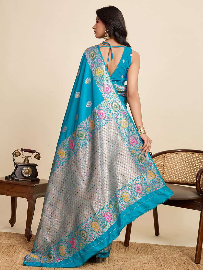 women self design banarasi saree with blouse - 22082203 -  Standard Image - 3